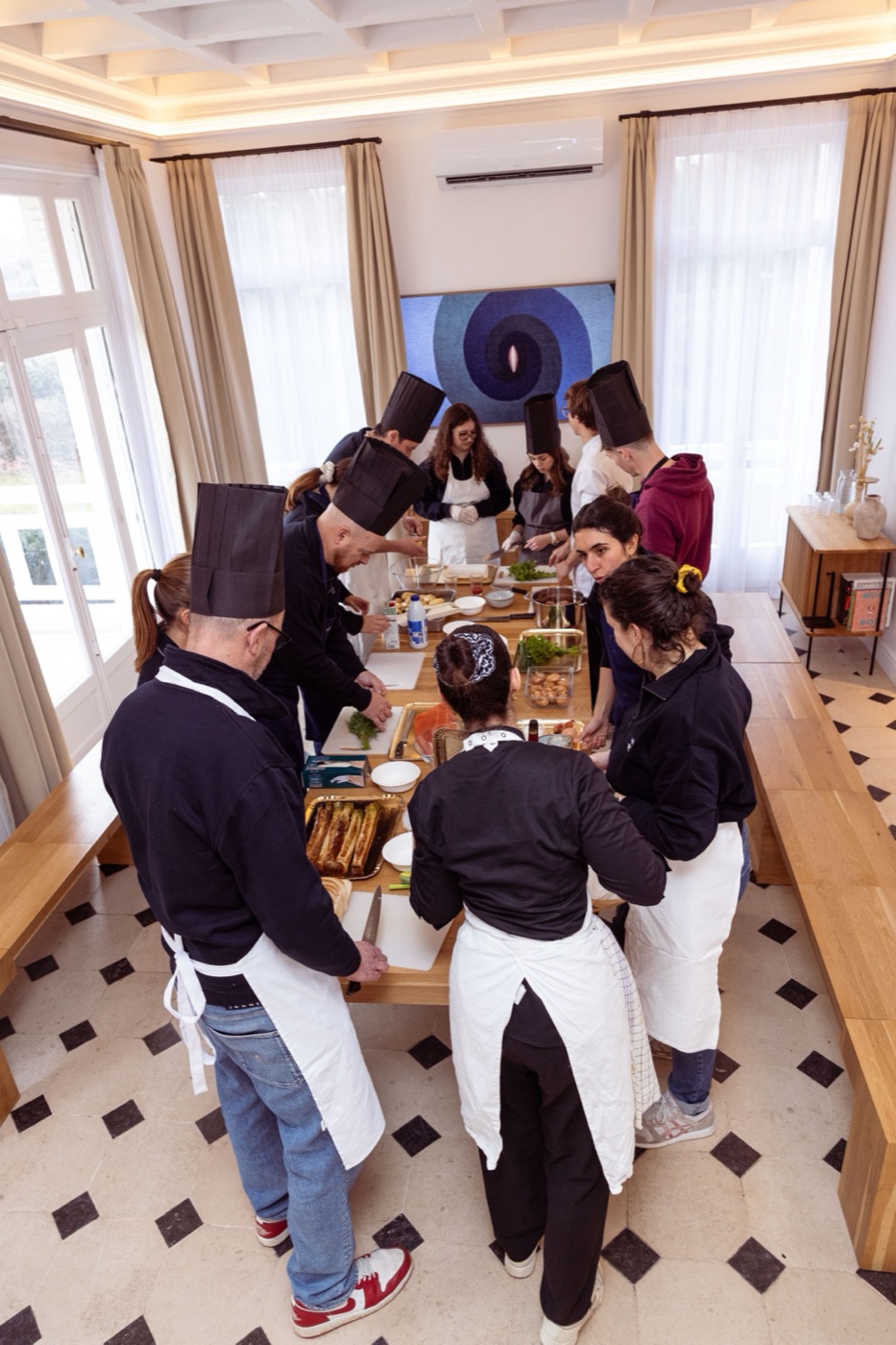 Atelier culinaire en groupe
